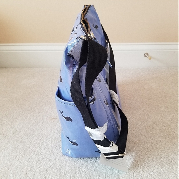 Kate Spade Serena Daycation Whale Printed Baby Bag With Changing Pad - Picture 8 of 8